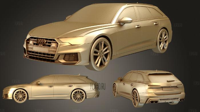 Audi s6 avant 2020 3d stl модель для ЧПУ